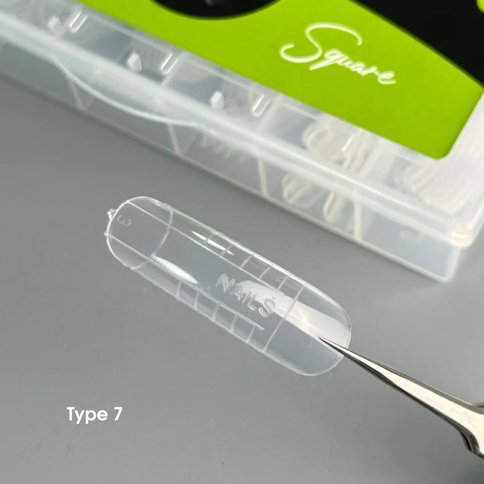 NAILSOFTHEDAY Dual Form Square 05 (Type7), 120 pieces - Ivaka Store