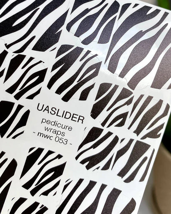 Pediküre-Folien 053, Zebra-Print