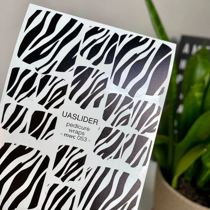 Pediküre-Folien 053, Zebra-Print