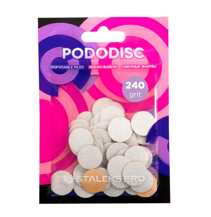 Wechselpads PDF für Staleks Pododisc, verschiedene Durchmesser und Körnungen, Packung 50 Stück
